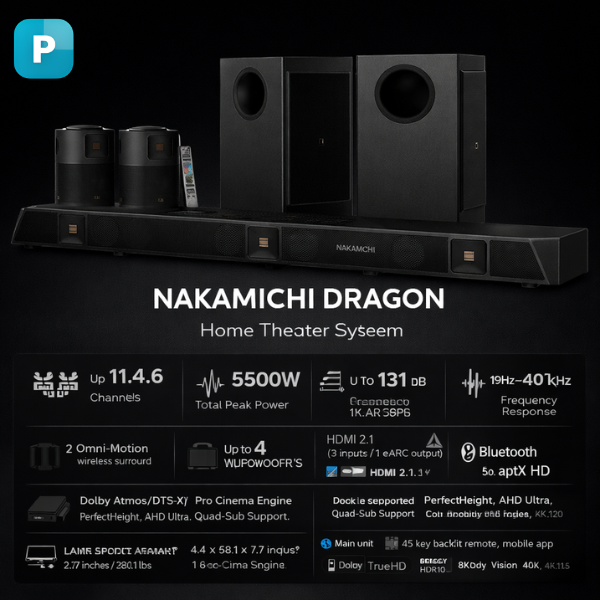 Gallery Image for Nakamichi Dragon HOME THEATER Review Specifications